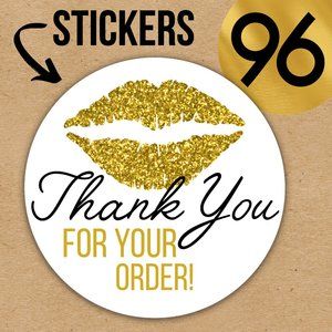 96 Posh Packaging Sticker Labels 2" Round Poshmark